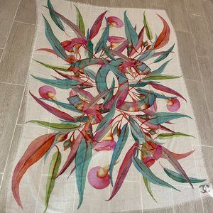 CHANEL NWB CASHMERE WHITE PASTEL MULTICOLOR  LABEL